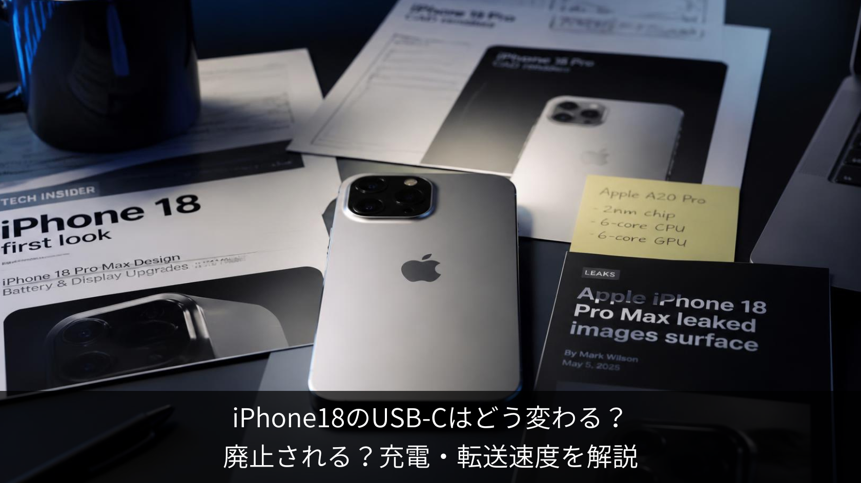 iPhone 18のUSB-Cは どう変わる？ 充電・転送速度を徹底予測