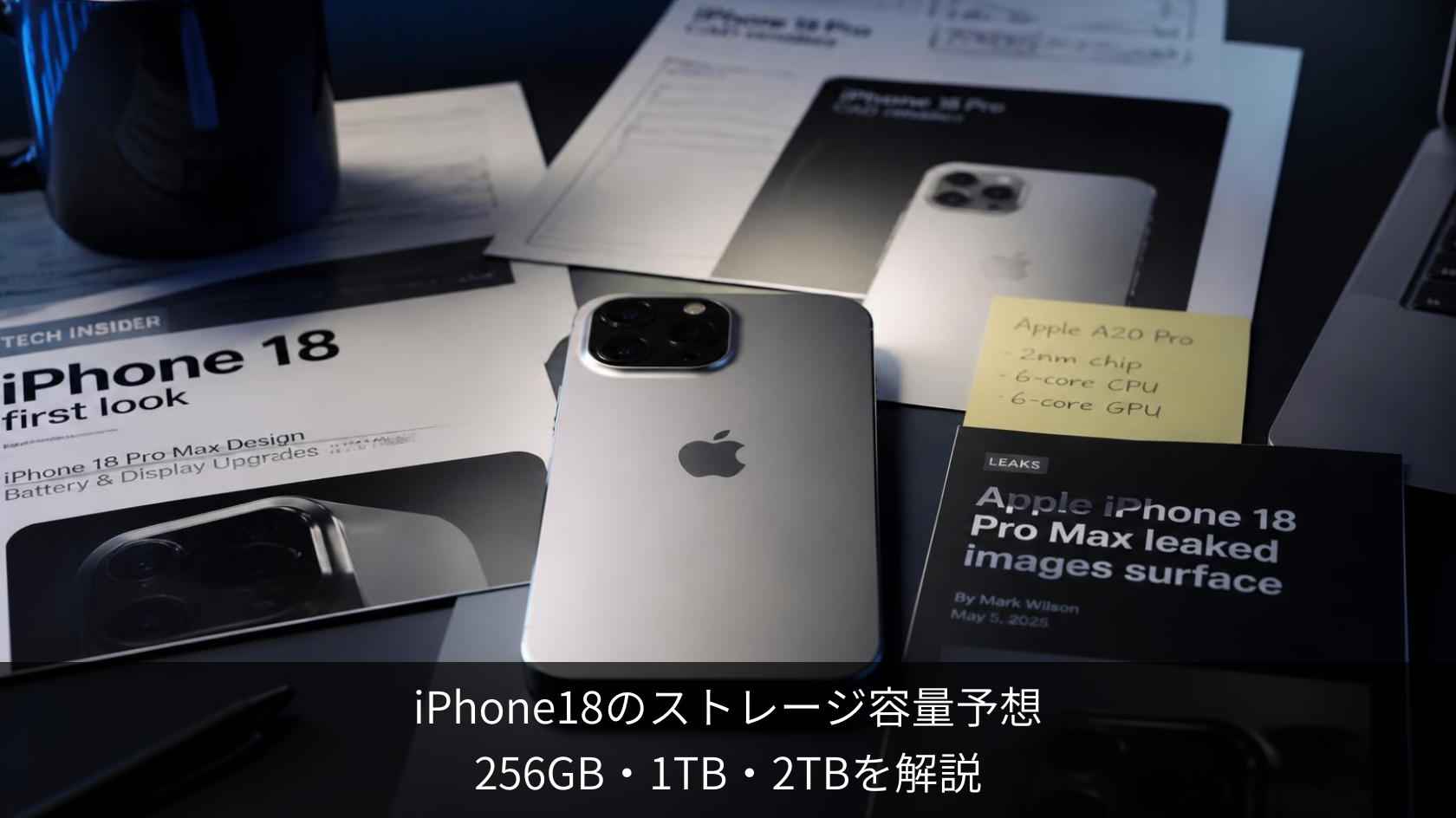 iPhone 18 ストレージ容量予想 256GB・1TB・2TBはどうなる？