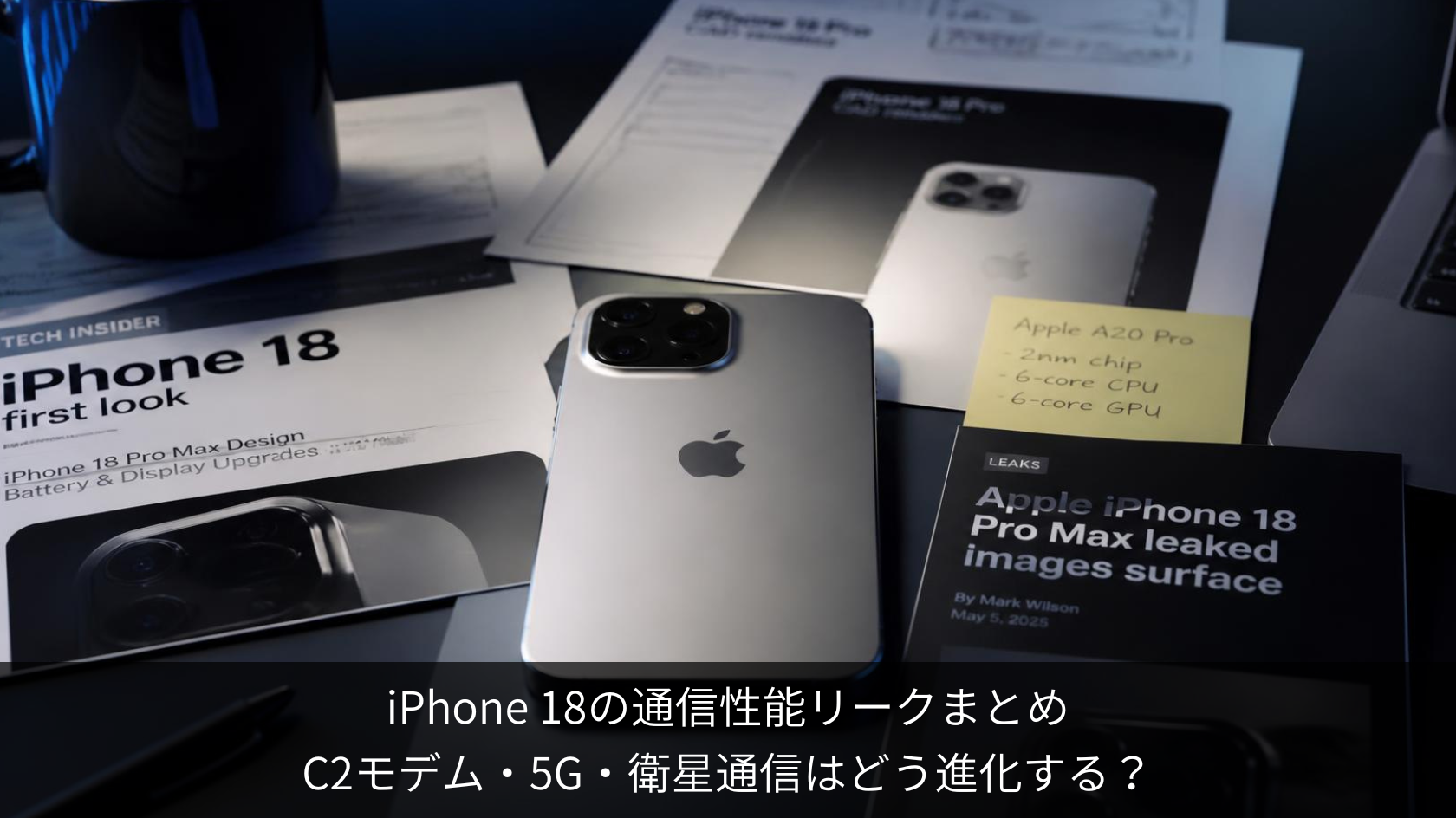 iPhone 18 通信性能リーク C2モデム・5G・衛星通信はどう進化？
