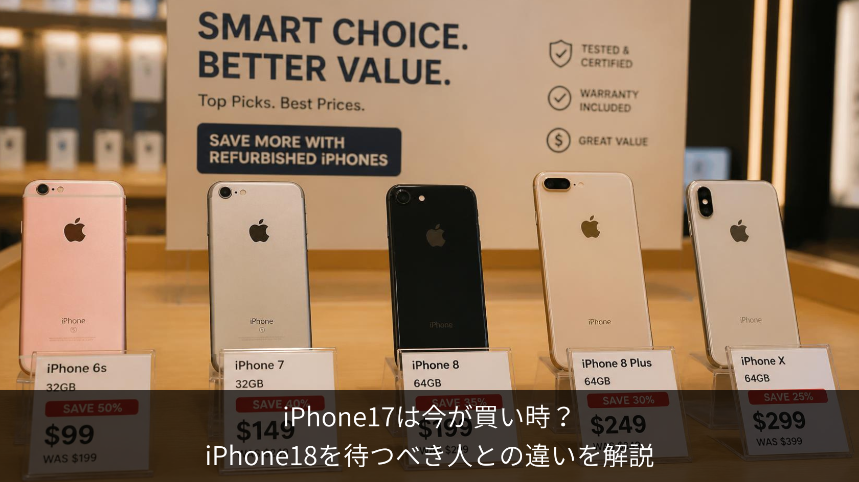 iPhone17は 今が買い時？