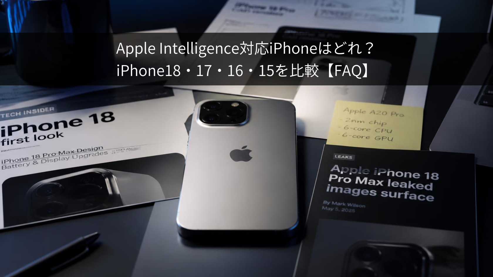 Apple Intelligence どのiPhoneが対応？