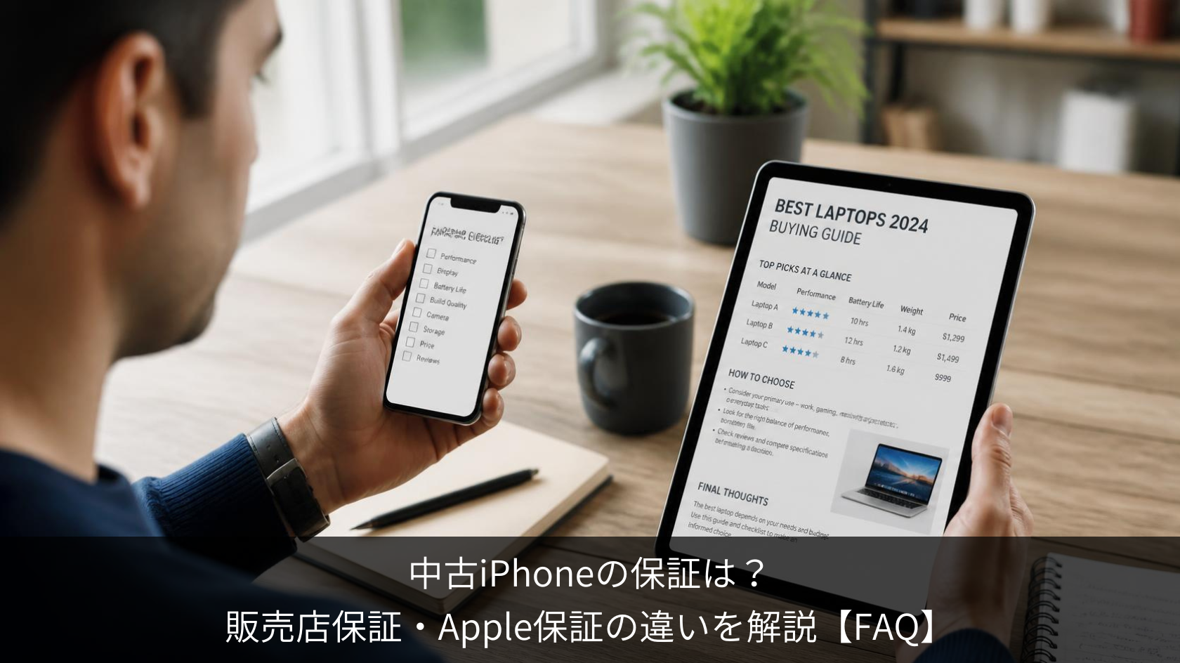 中古iPhone 保証はある？