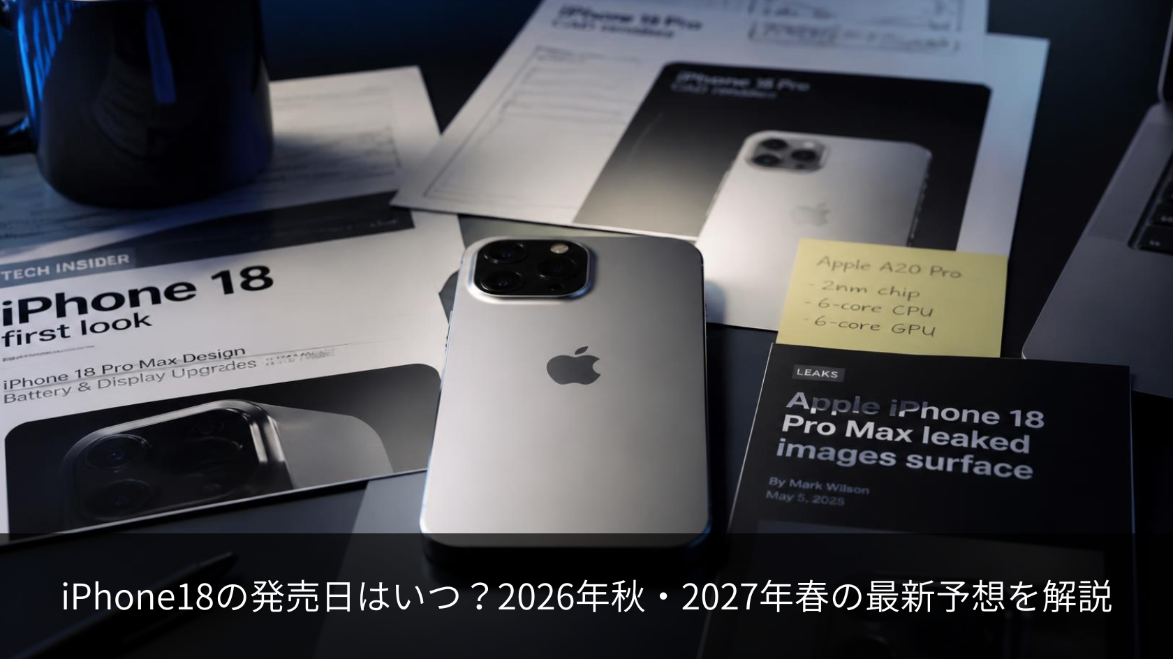 iPhone 18の発売日は？ 2026年秋・2027年春 最新スケジュール予想