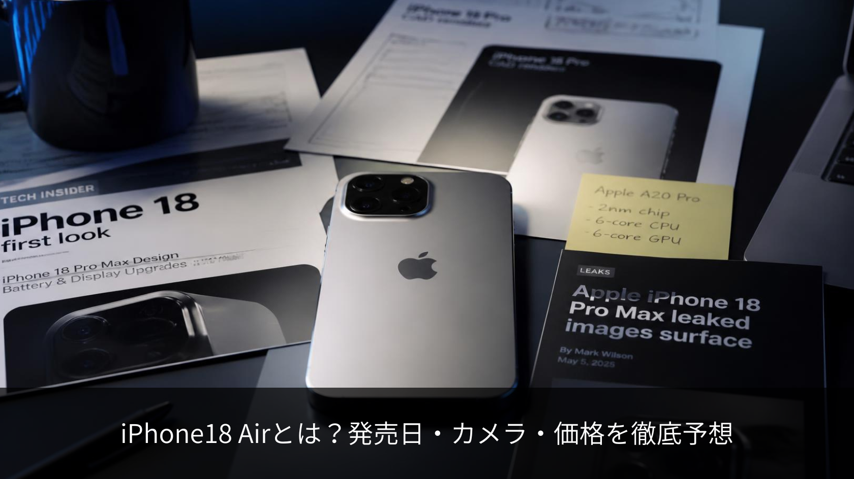 iPhone 18 Airとは？ 薄型モデルはどう進化？ 発売日・カメラ・価格を予想