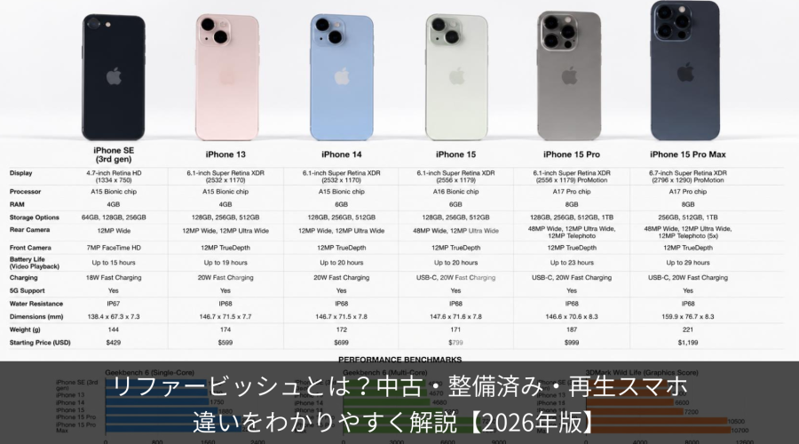 中古・再生・整備済みの違いを 30秒で理解