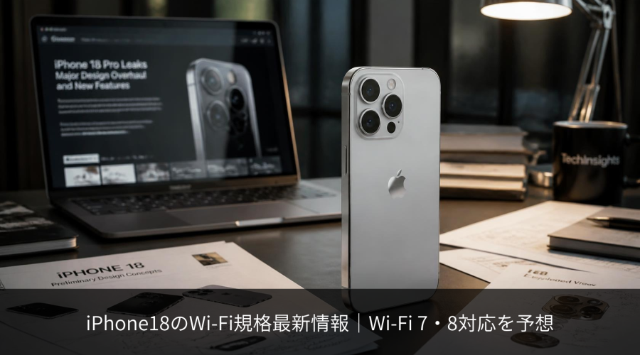 iPhone 18 Wi-Fi規格最新情報 Wi-Fi 8には対応する？
