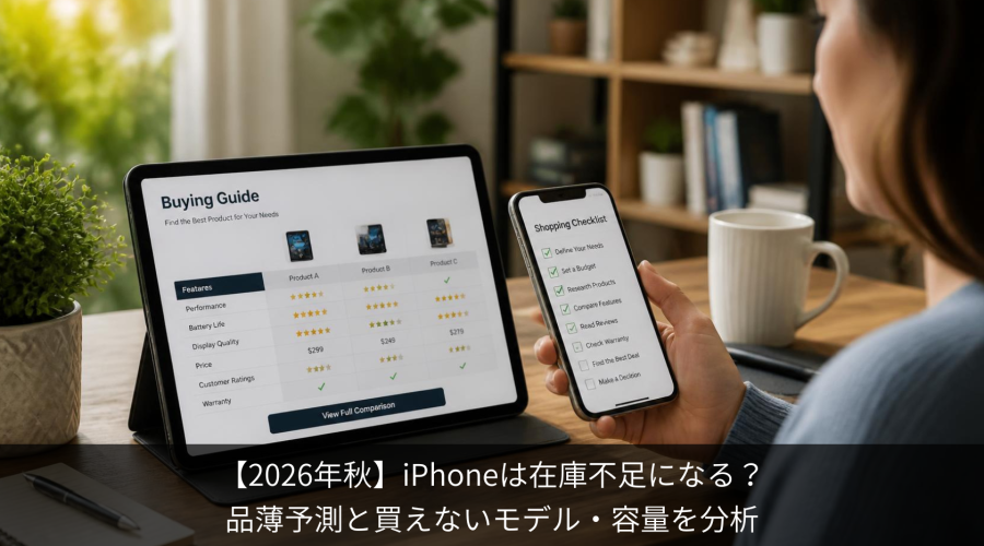 2026年秋 iPhone在庫不足予測
