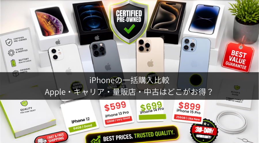 Apple・キャリア・中古 徹底比較