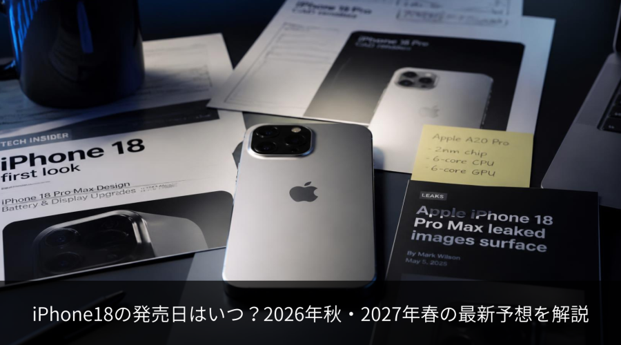 iPhone 18の発売日は？ 2026年秋・2027年春 最新スケジュール予想